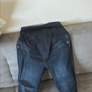 Women's Dark Blue Maternity Jeans